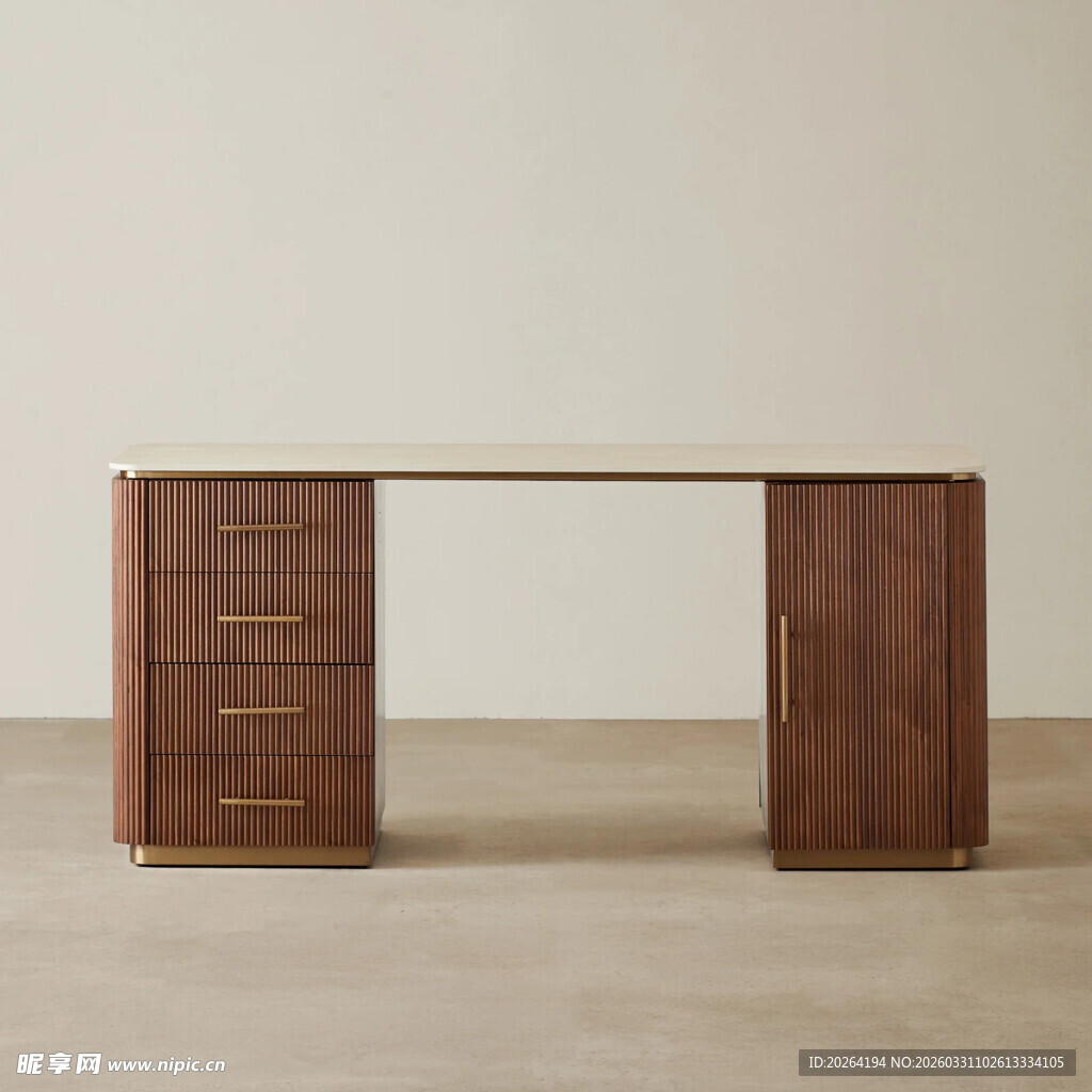 现代风格木质书桌