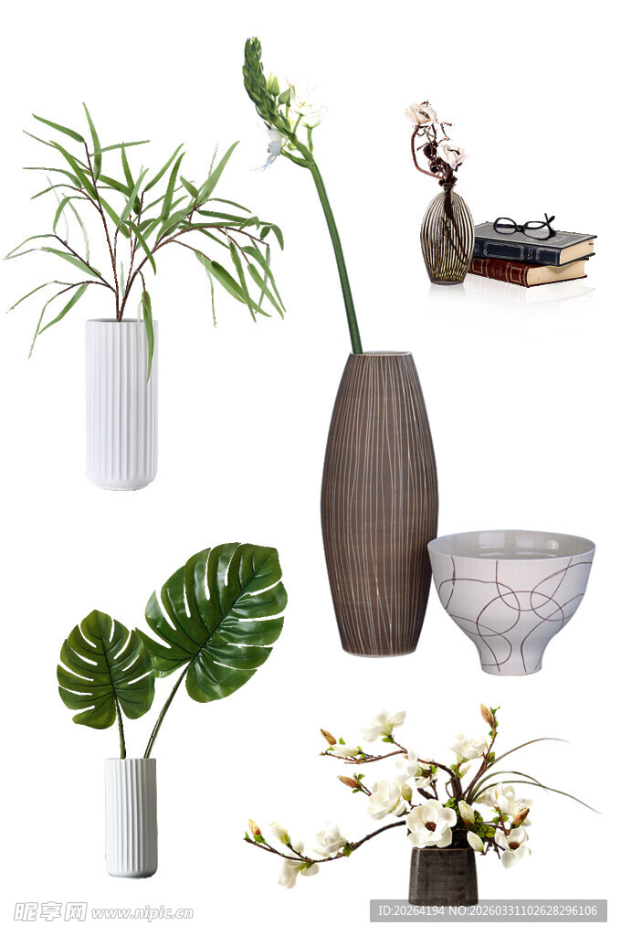 多样绿植花瓶装饰摆件