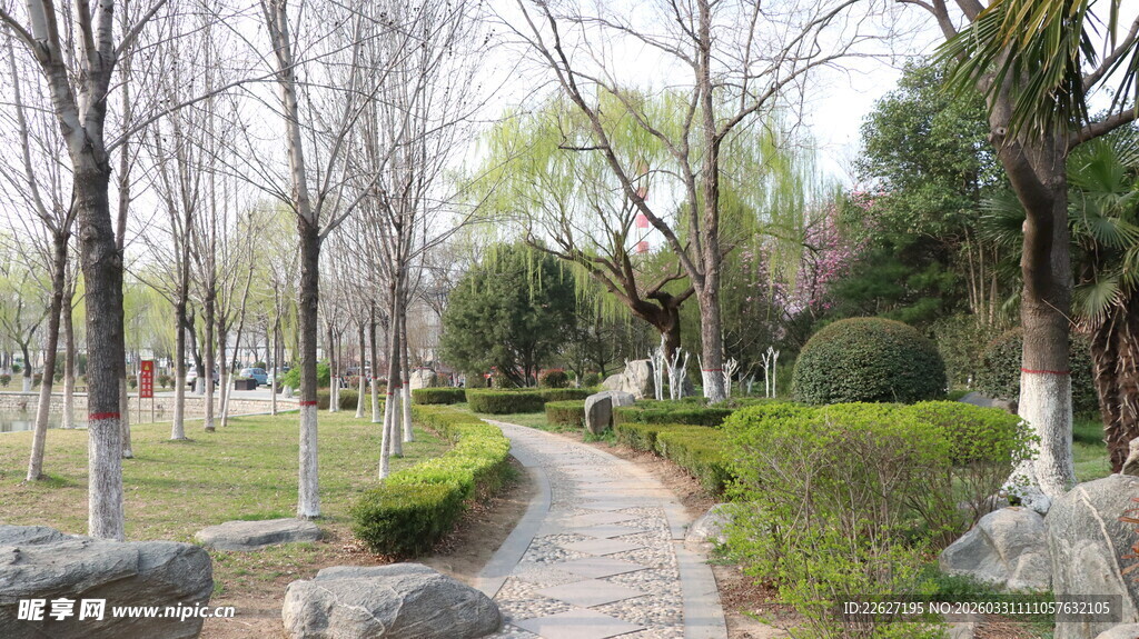 春日公园幽静小径景观