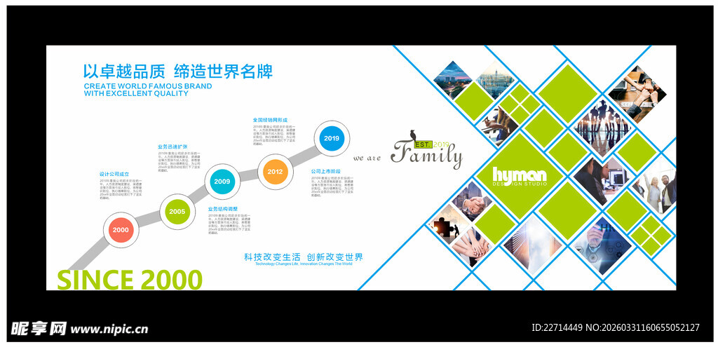 企业历程文化墙