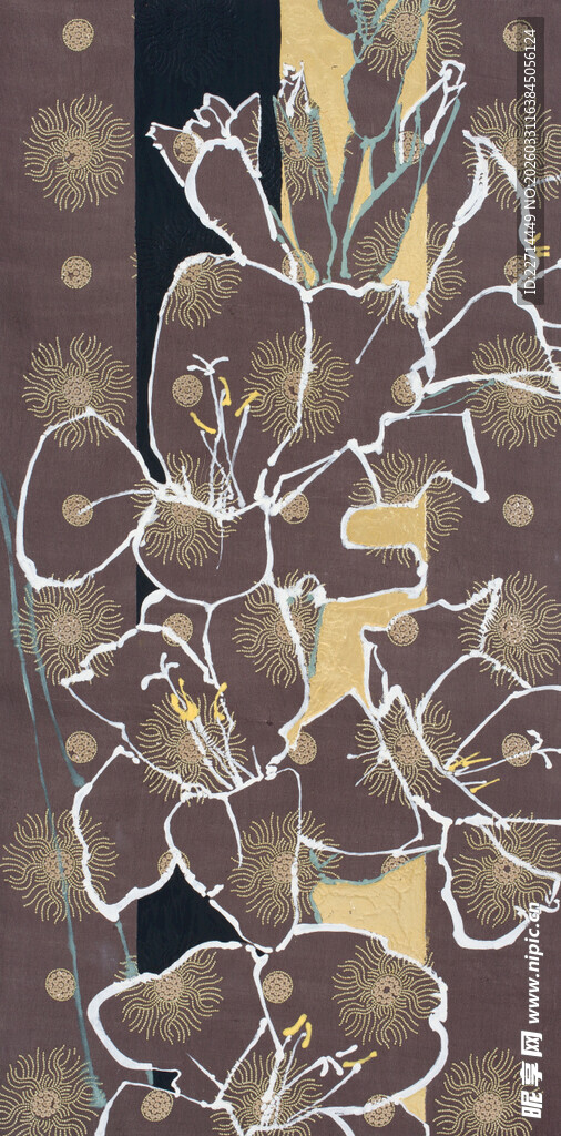 抽象花卉图案艺术画作