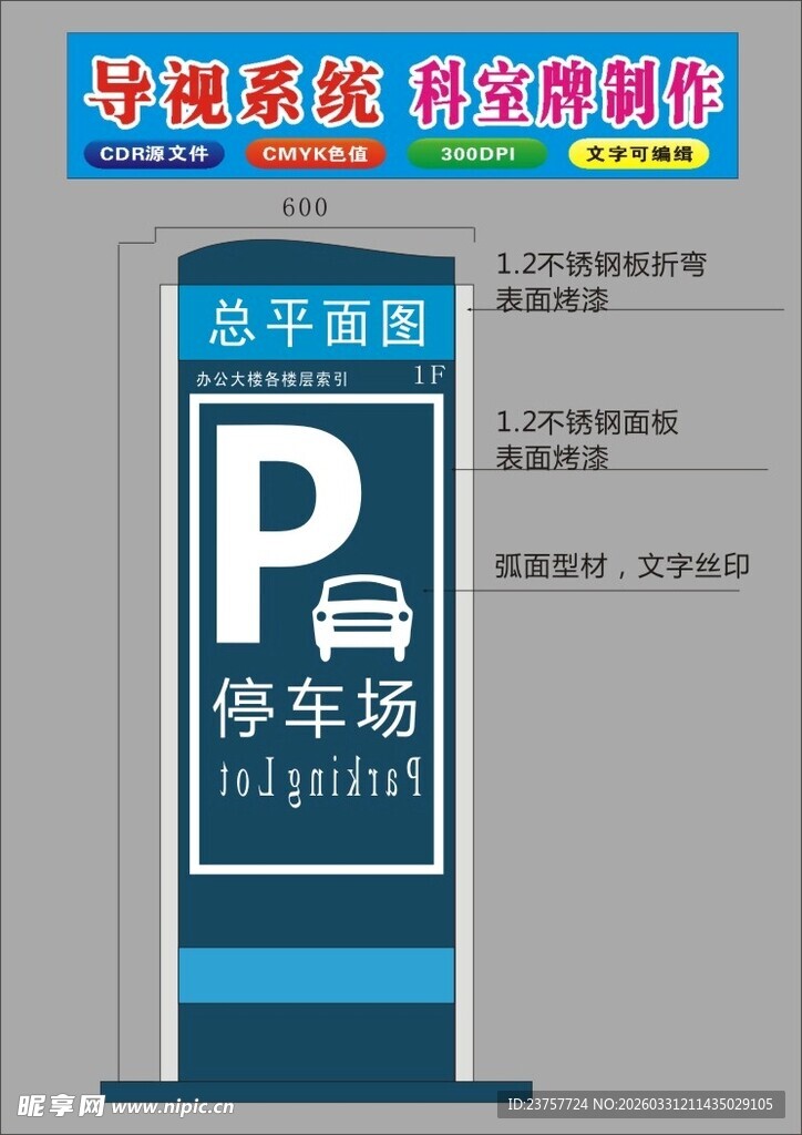 智能停车系统指示牌