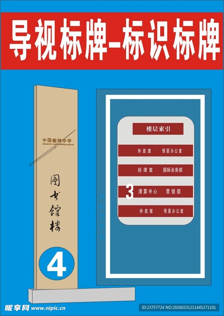 导视标识牌展示