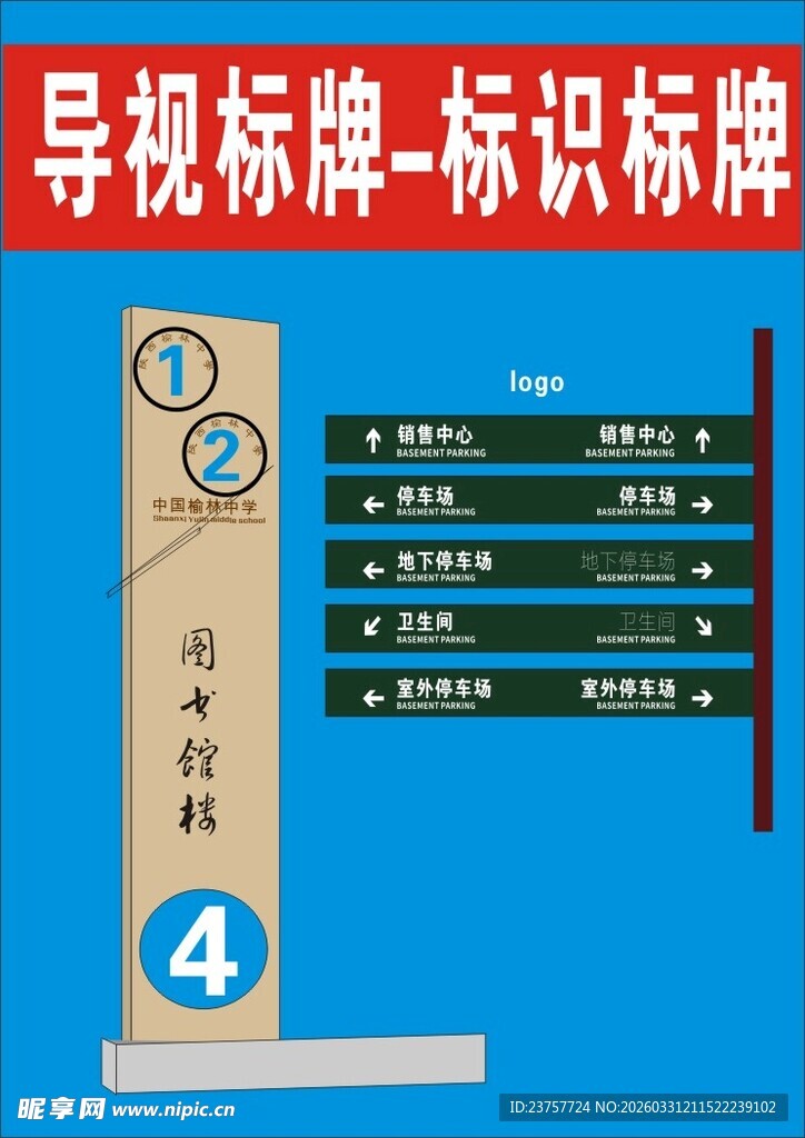 导视标识牌展示