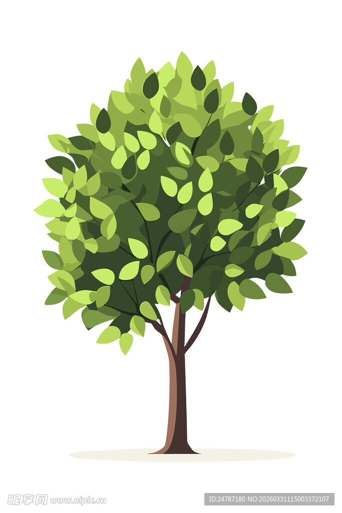 卡通树木