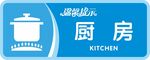 厨房标识门牌