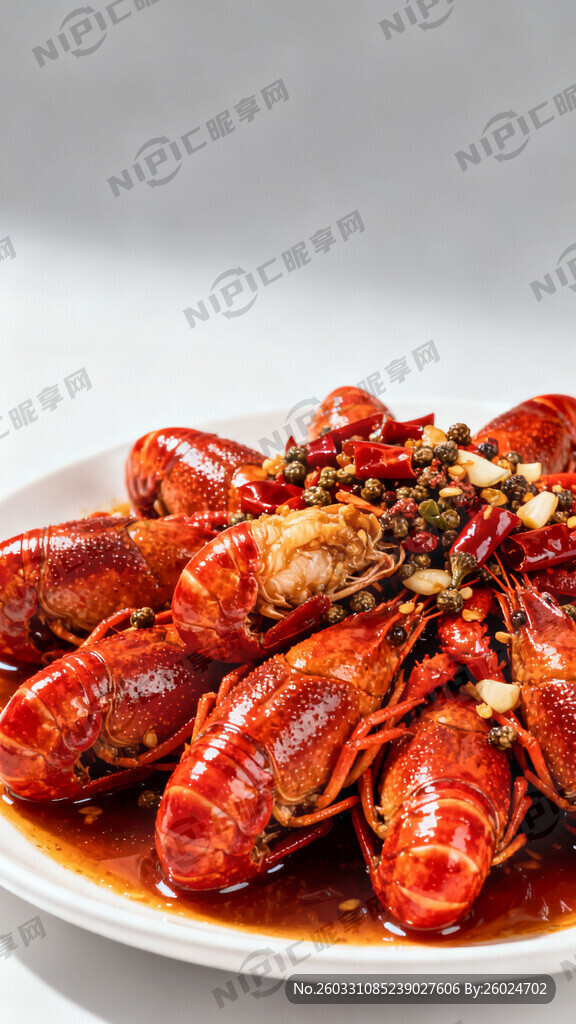 麻辣小龙虾海报 宽9厘米