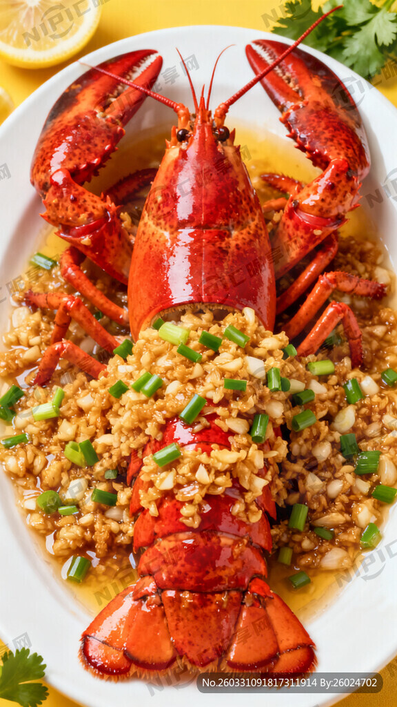 蒜蓉龙虾海报 不需要配文字