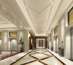 豪华大气的室内走廊设计