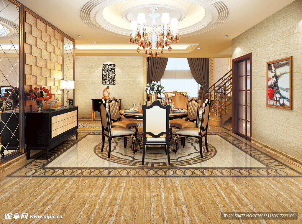 豪华餐厅室内装饰效果图