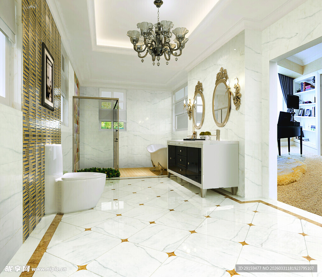 奢华欧式风格入户门厅设计