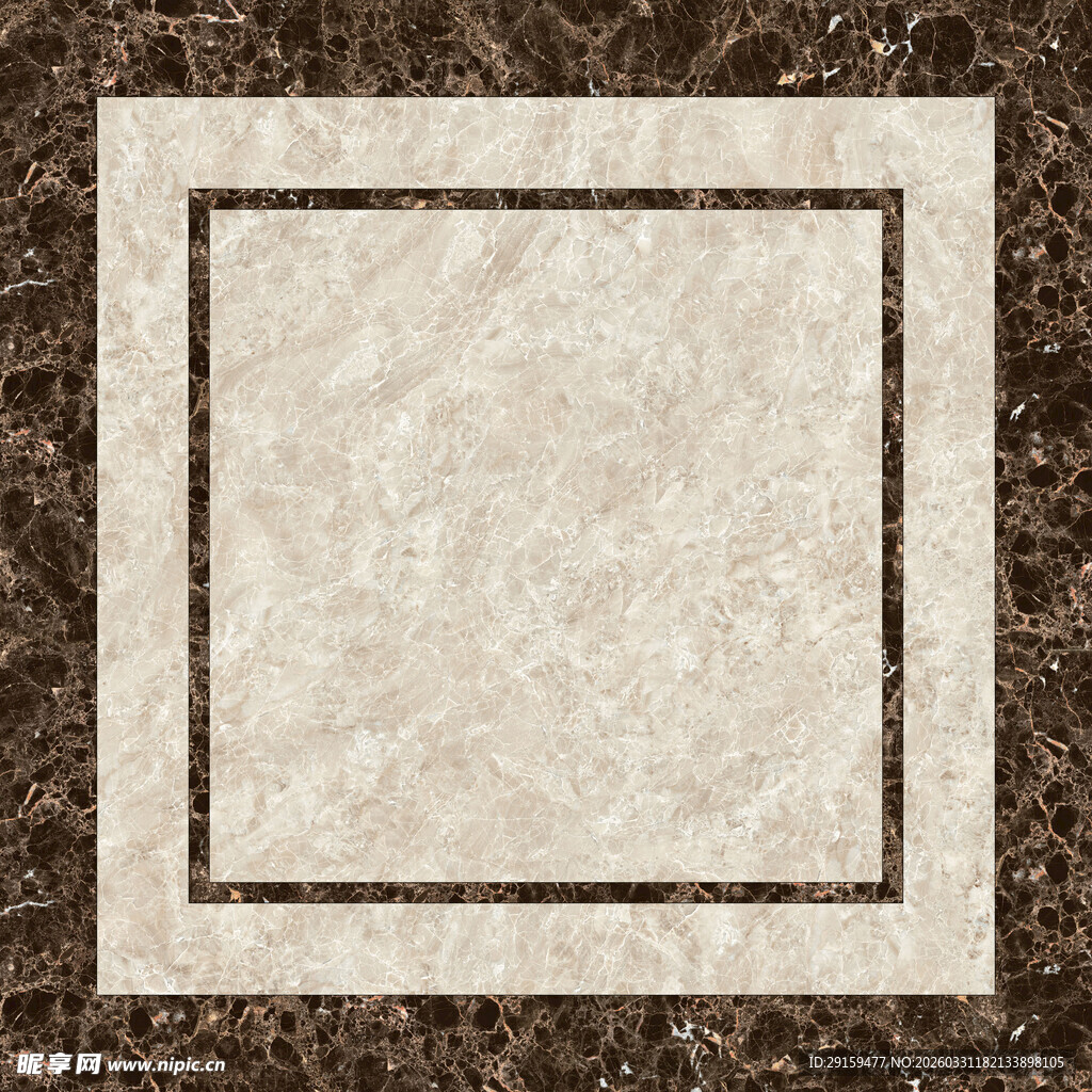方形米色石材纹理图案