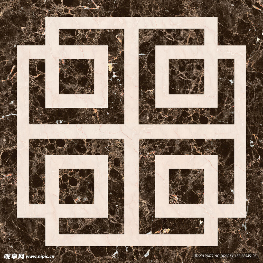 中式几何图案装饰元素