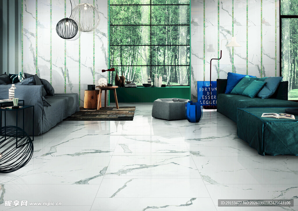 现代简约风客厅室内场景