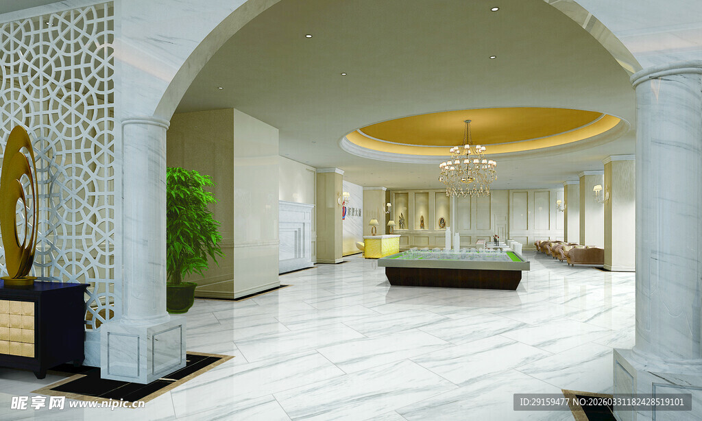 现代豪华大厅室内设计