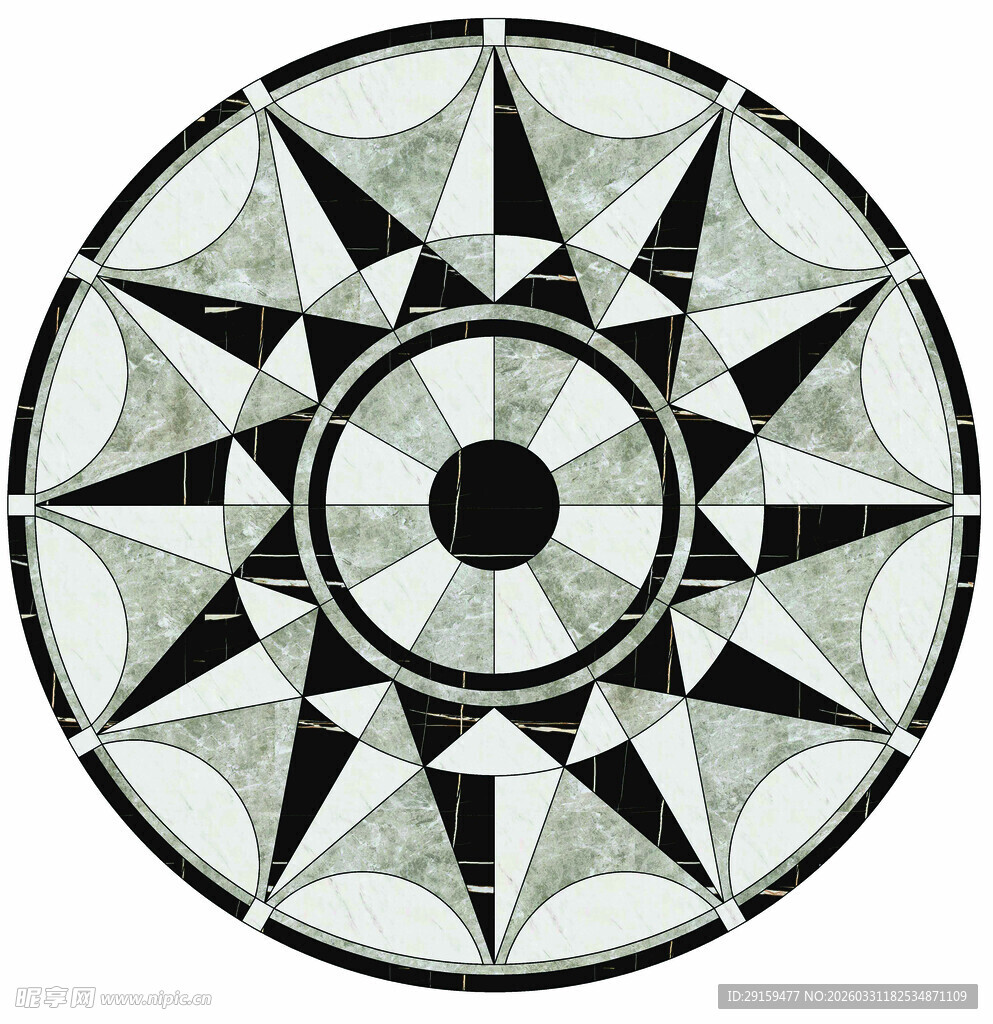 几何图案圆形装饰艺术