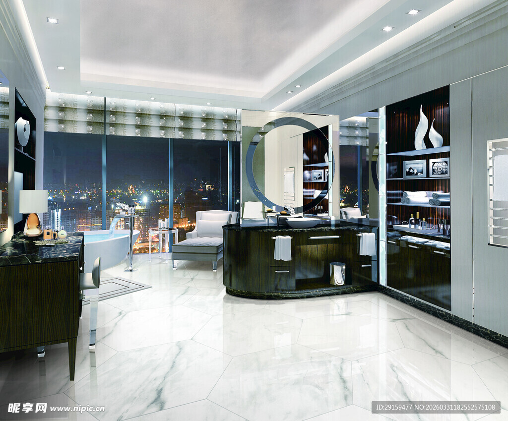 奢华珠宝店室内精致场景