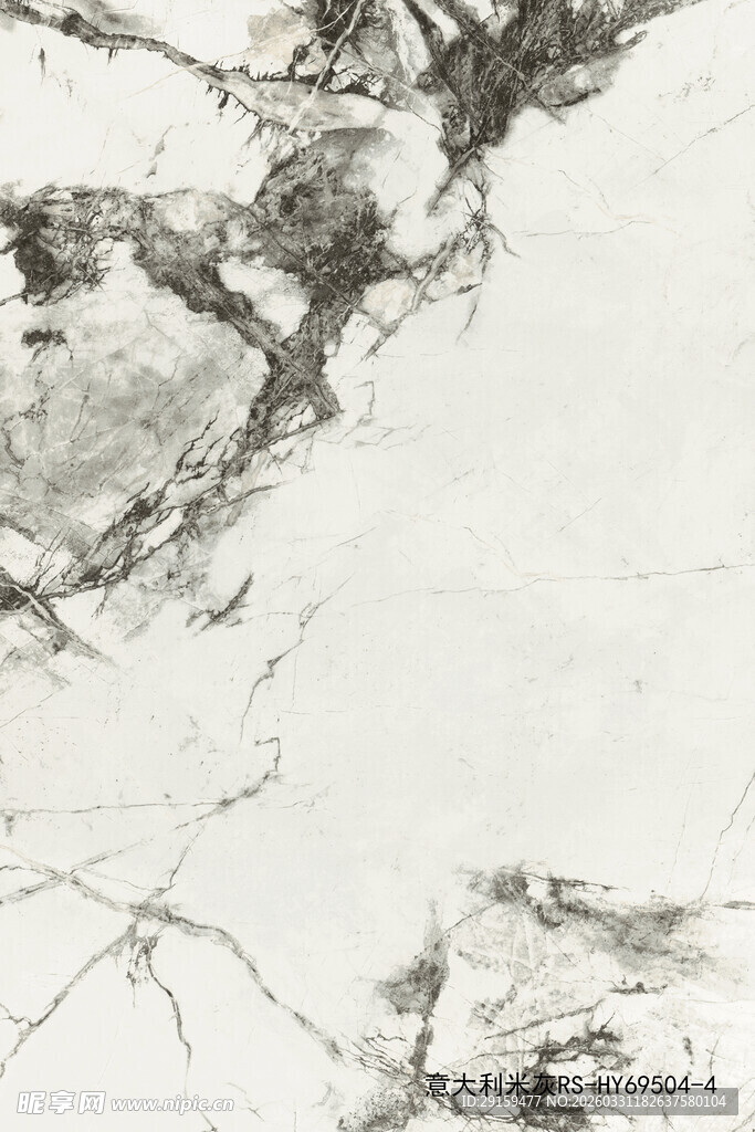 水墨纹理抽象艺术画面