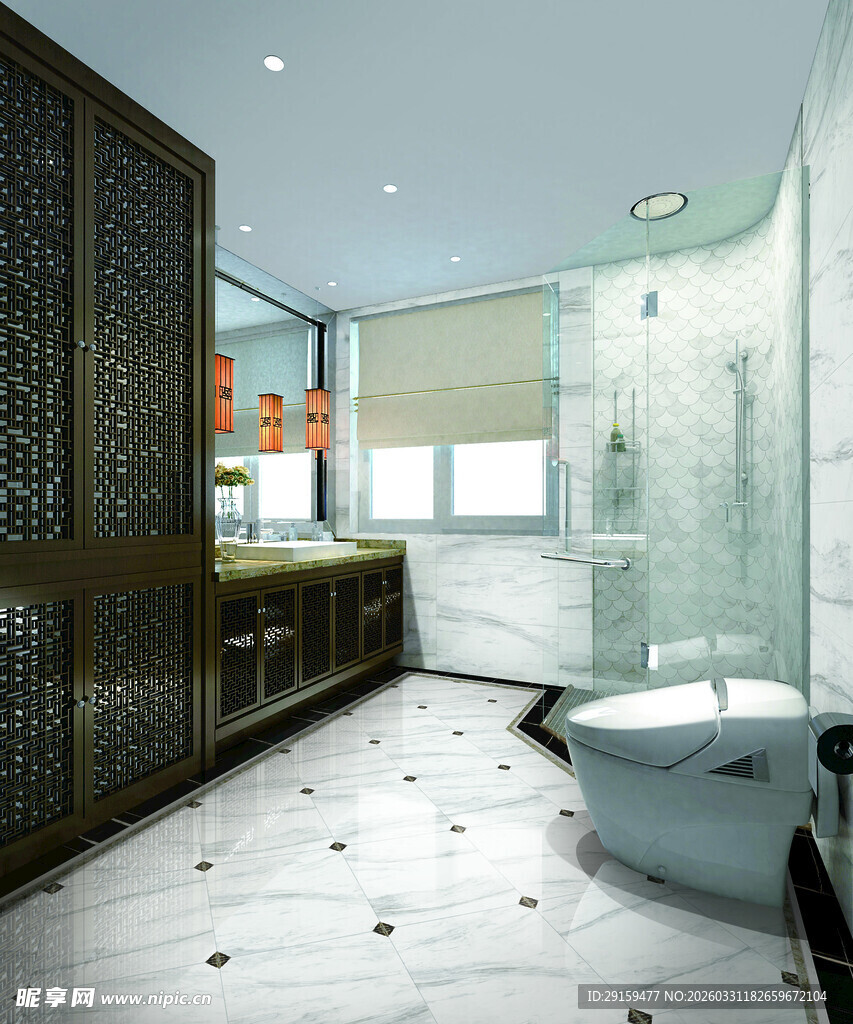 现代简约风豪华浴室设计