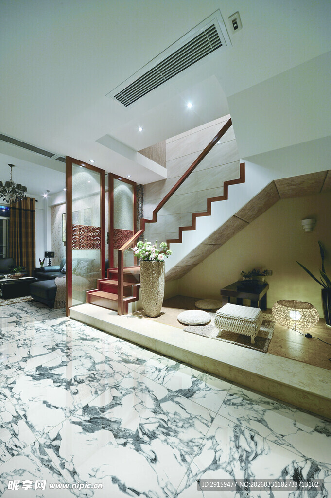 现代风室内楼梯精致空间
