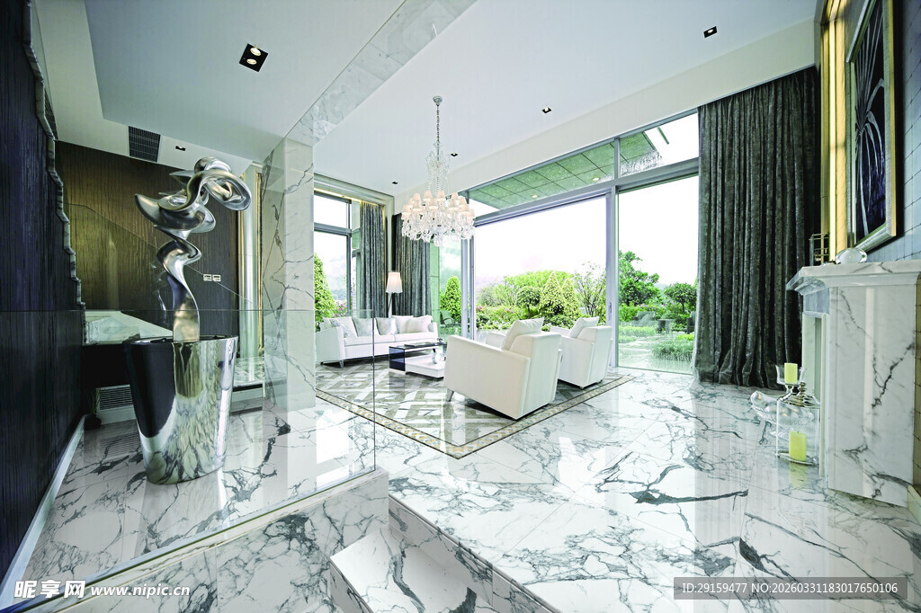 现代简约风豪华客厅空间