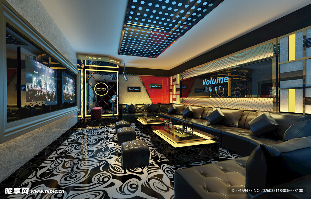 豪华现代风客厅室内场景