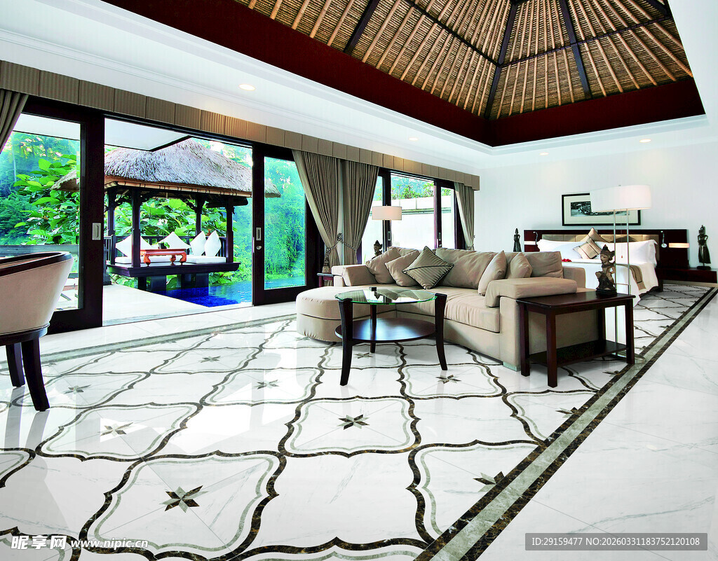 现代奢华露台休闲空间