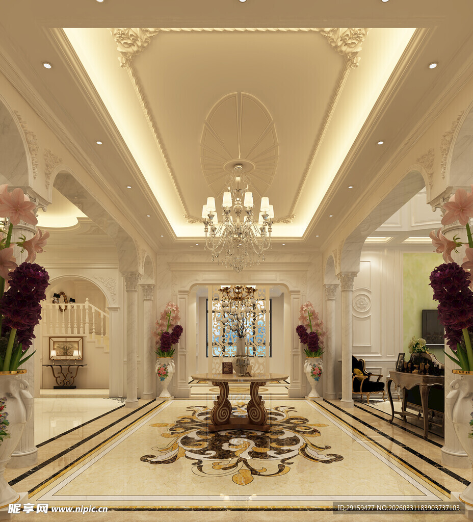 豪华欧式风格客厅设计