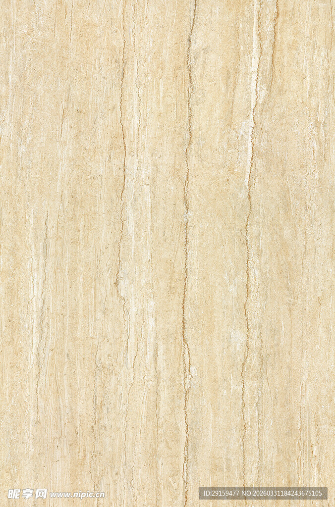 米黄色纹理石材表面