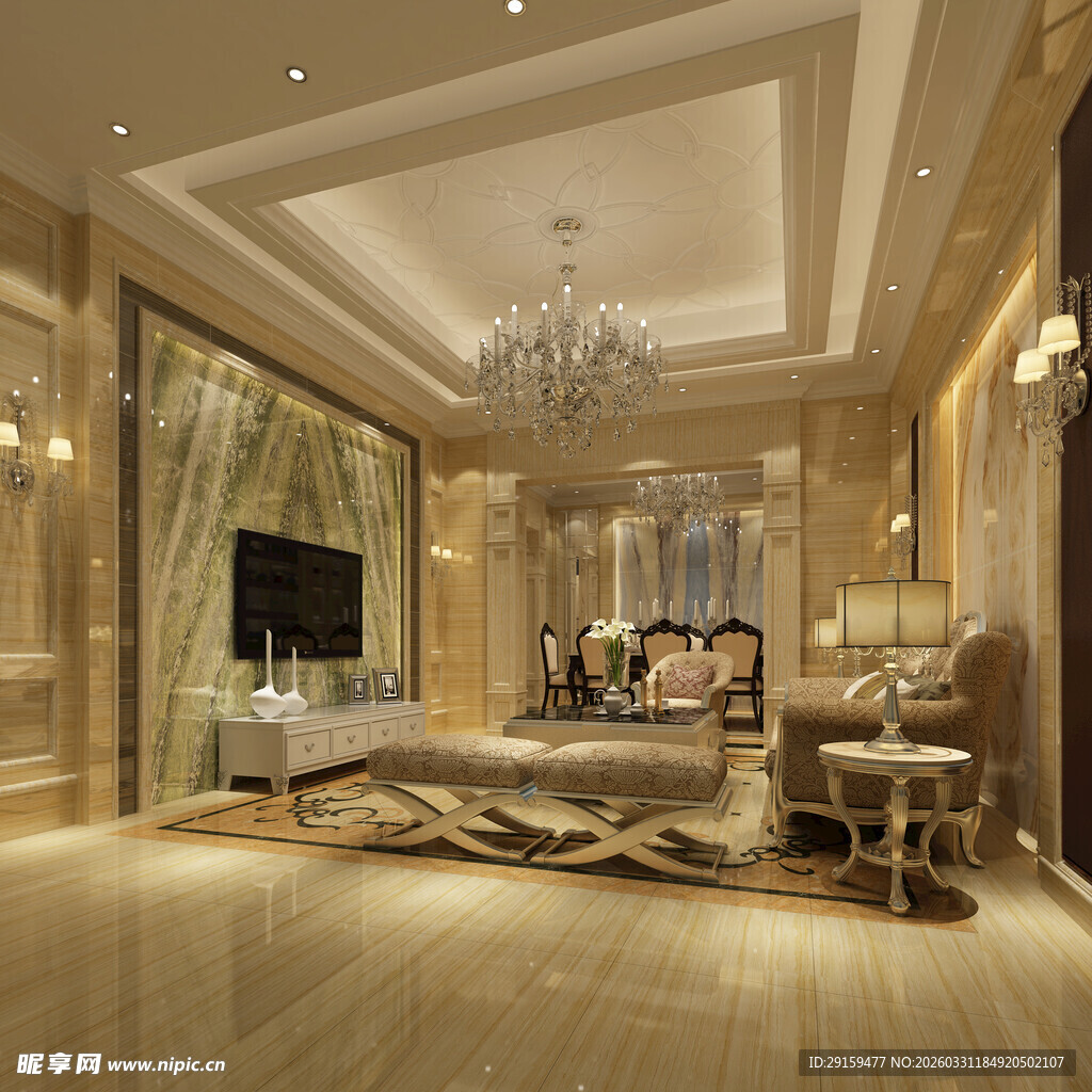 豪华大气的现代卧室空间