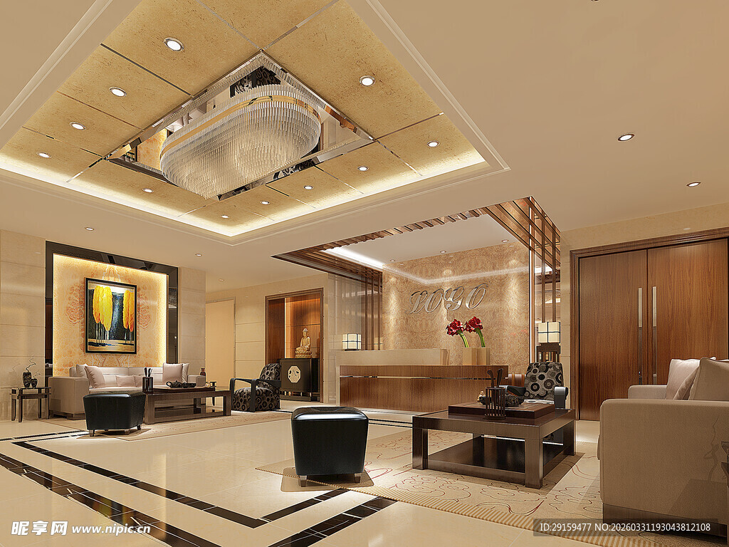 豪华现代风格客厅室内设计