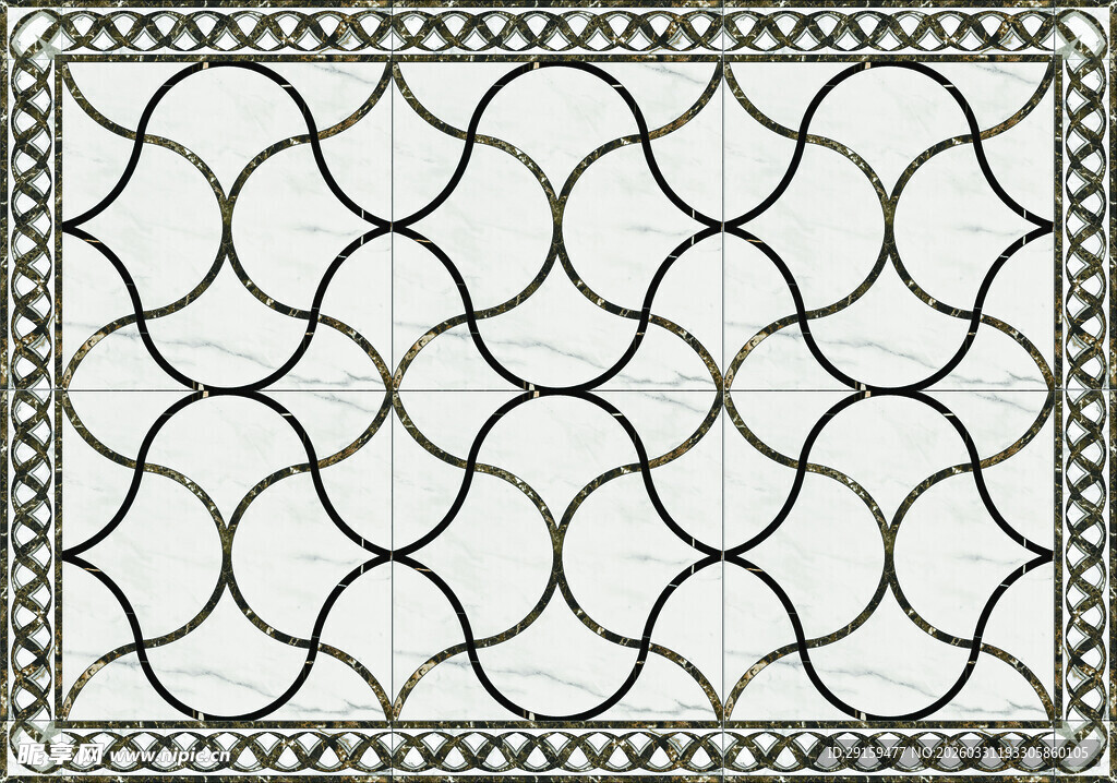 几何花纹边框图案设计