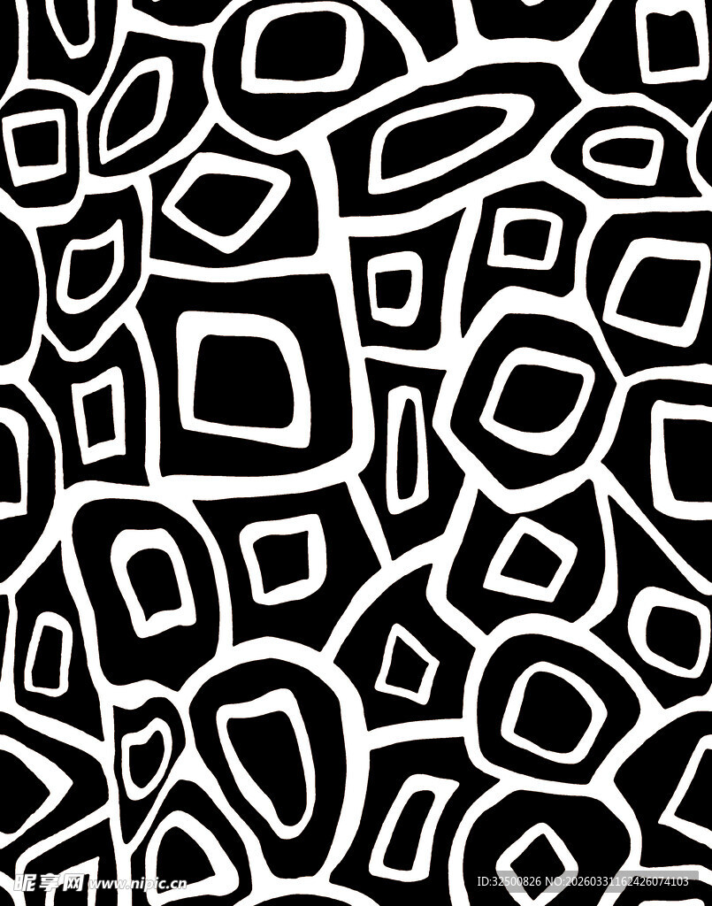 黑白几何抽象图案纹理