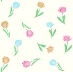 手绘多彩花卉图案背景