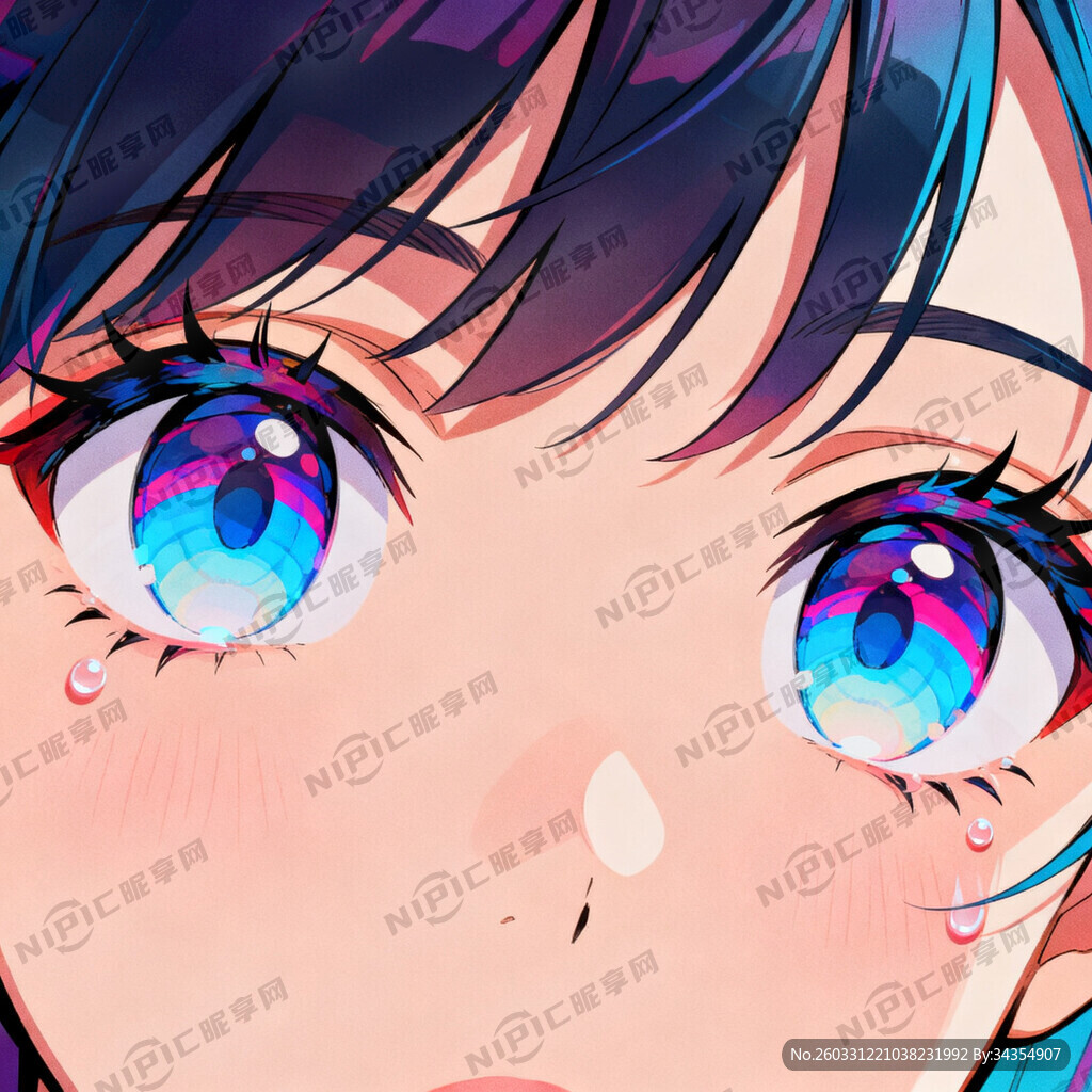 生成一双色彩鲜艳的眼睛