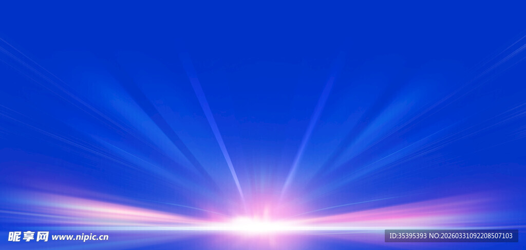 梦幻蓝色光芒背景特效