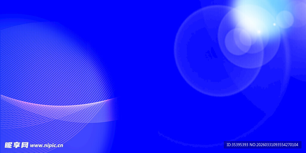梦幻蓝色光晕抽象背景