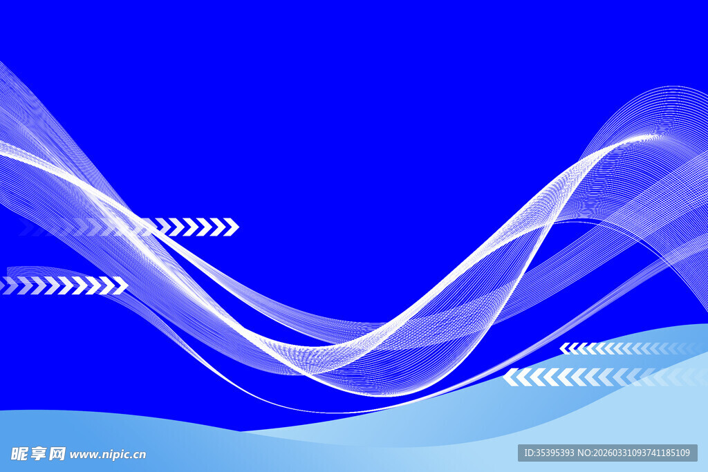 蓝色动感线条背景图案