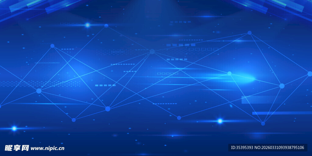 蓝色科技光线背景图