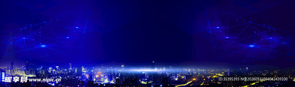 城市夜景璀璨灯光秀