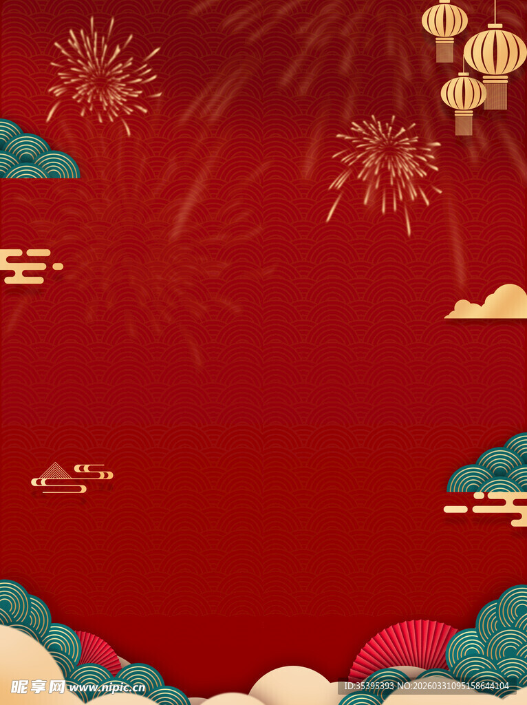 喜庆中国风节日背景图