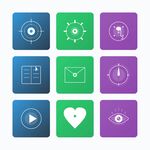 多彩扁平化应用图标集