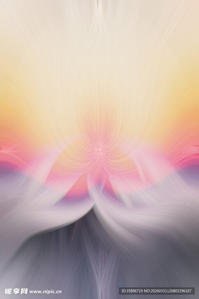 梦幻光影抽象艺术风景