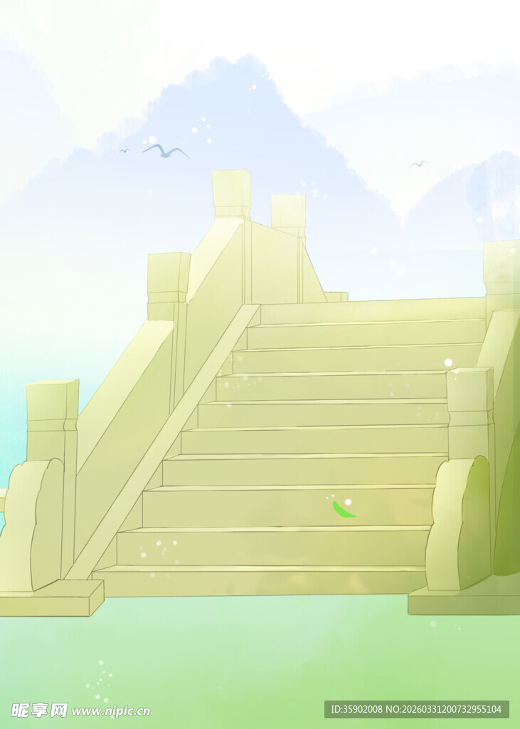 古风石桥风景图