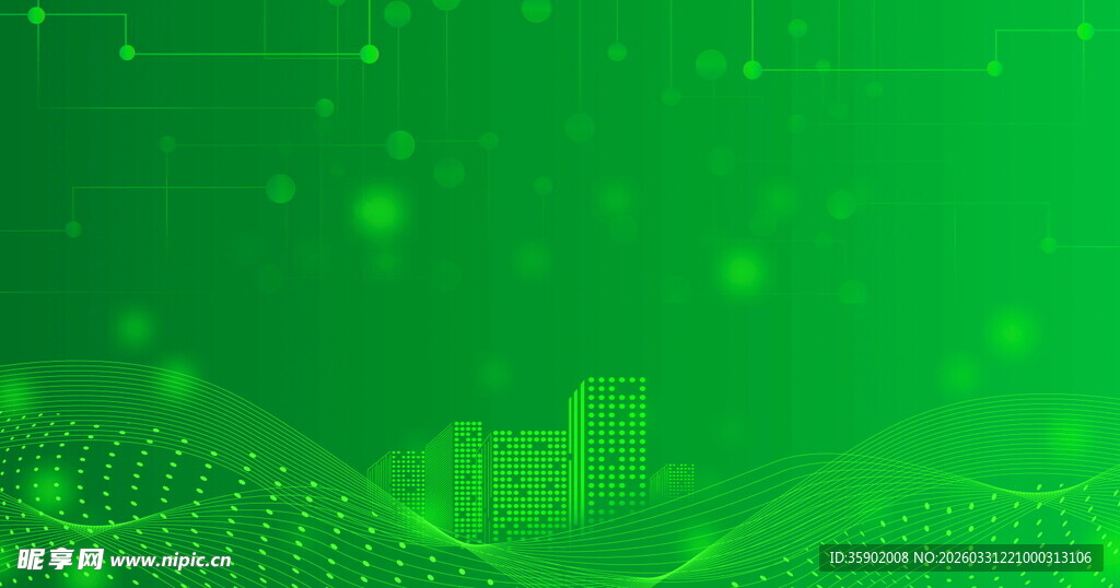 绿色科技感数据背景图