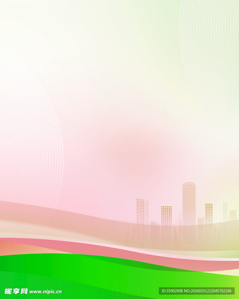 城市风光渐变背景图