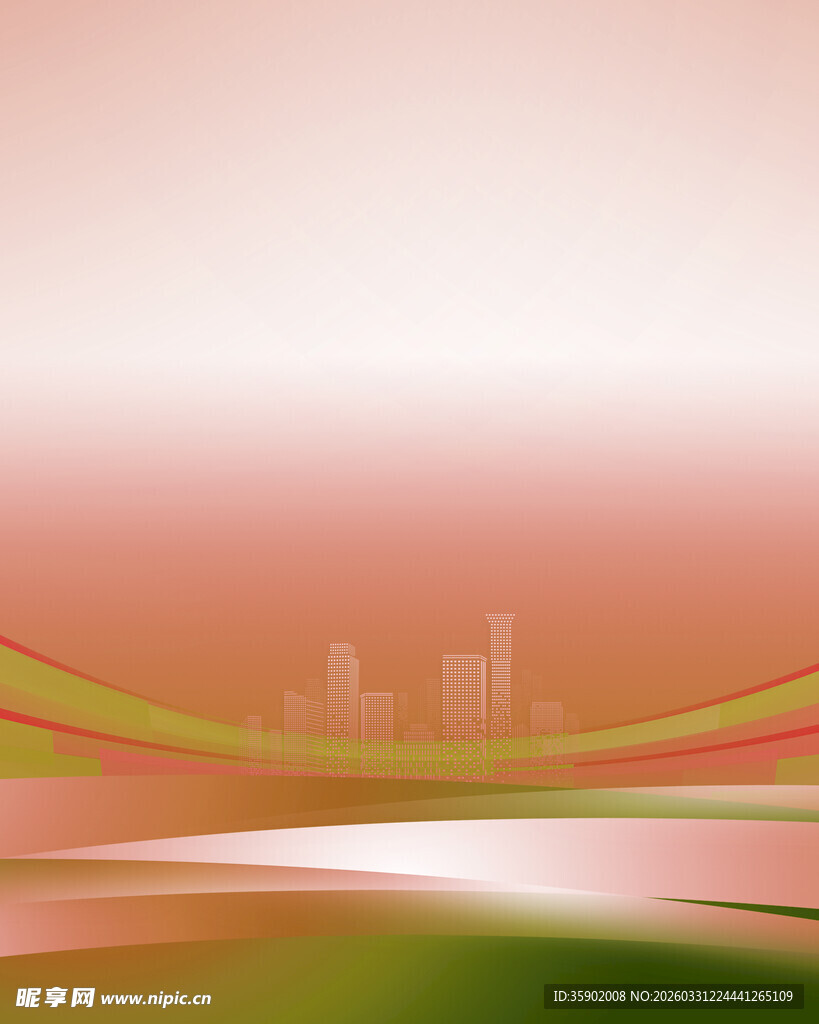 城市风光抽象背景图