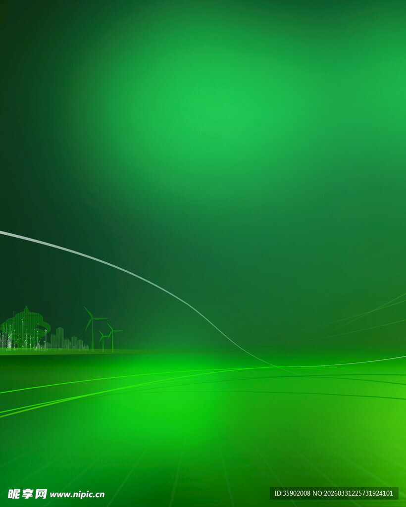 绿色梦幻足球场背景图