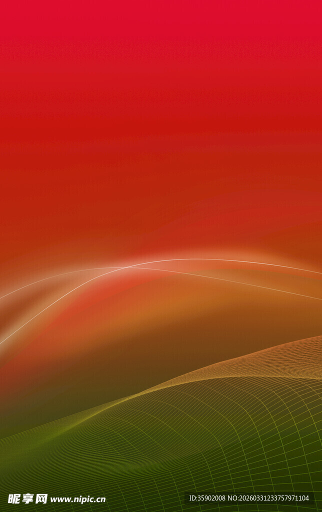 红色渐变动感线条背景