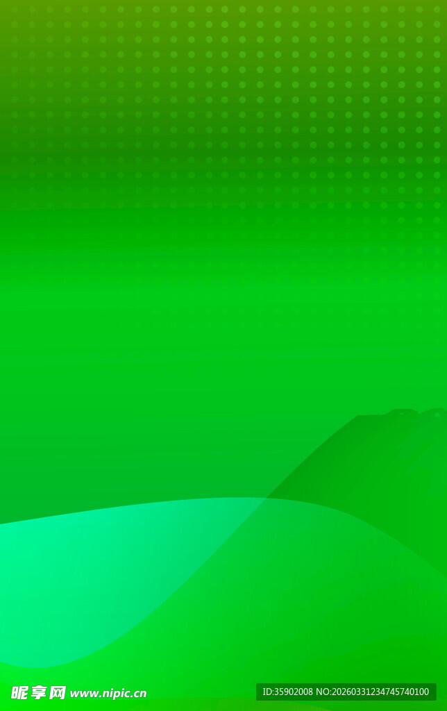 绿色渐变波浪背景图